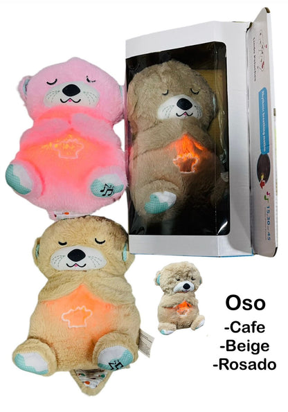 PELUCHE RELAJANTE QUE RESPIRA, CON LUZ..
