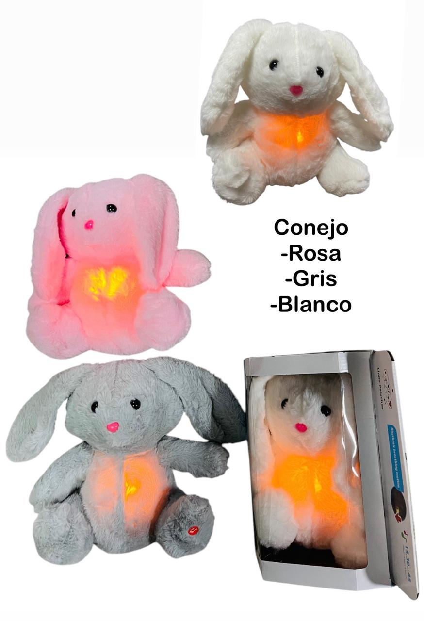 PELUCHE RELAJANTE QUE RESPIRA, CON LUZ..