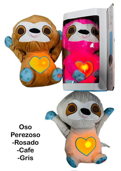 PELUCHE RELAJANTE QUE RESPIRA, CON LUZ..